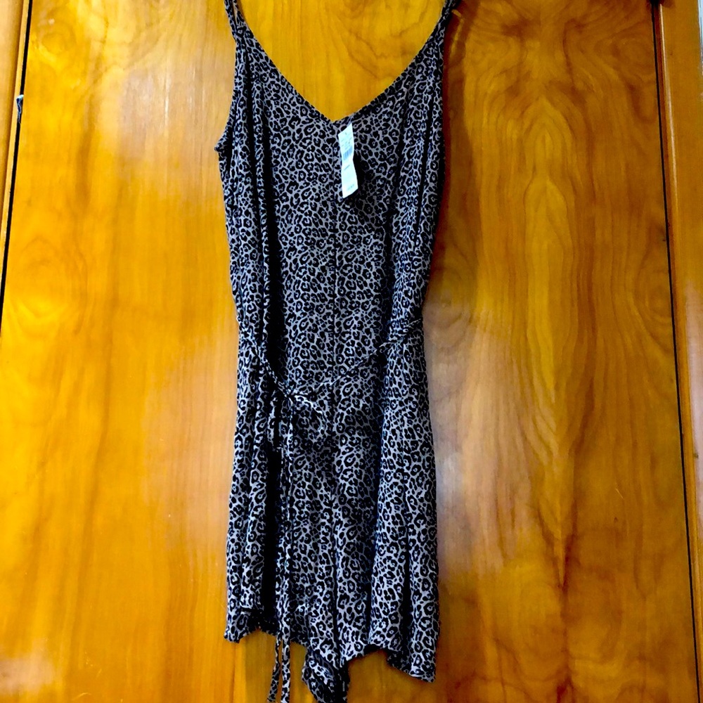 New American eagle Women S cheetah tank romper